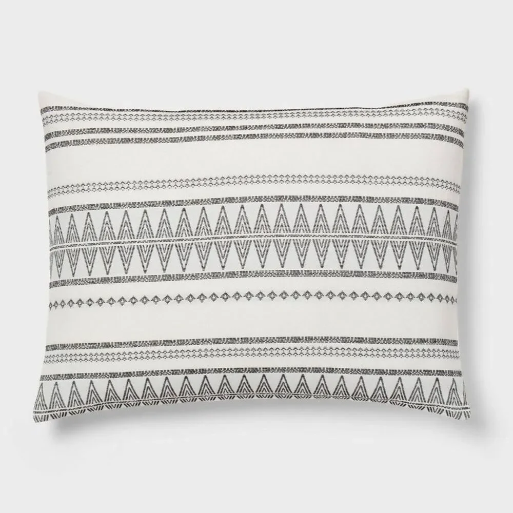 8pc Queen Woven Diamond Striped Comforter and Sheet Set - Threshold